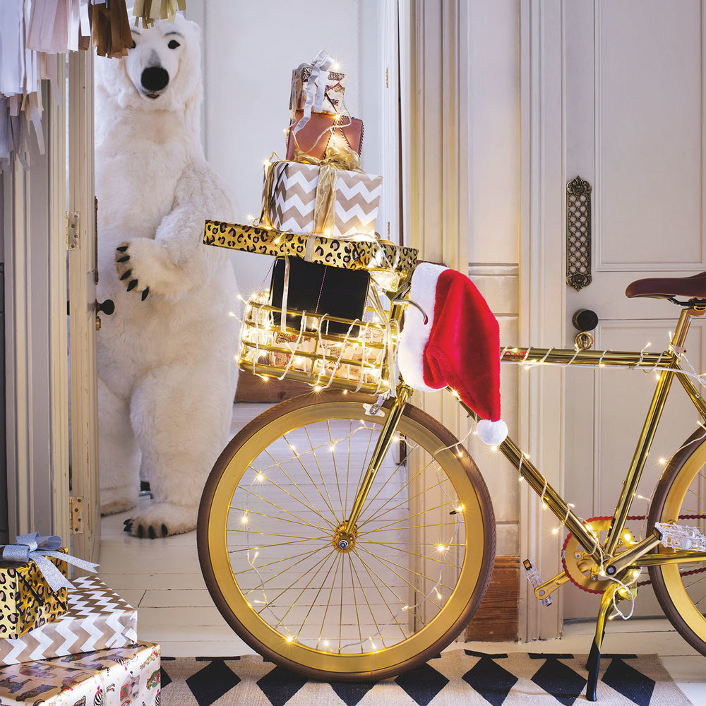 200 Warm White Led Fairy Lights On Clear Cable