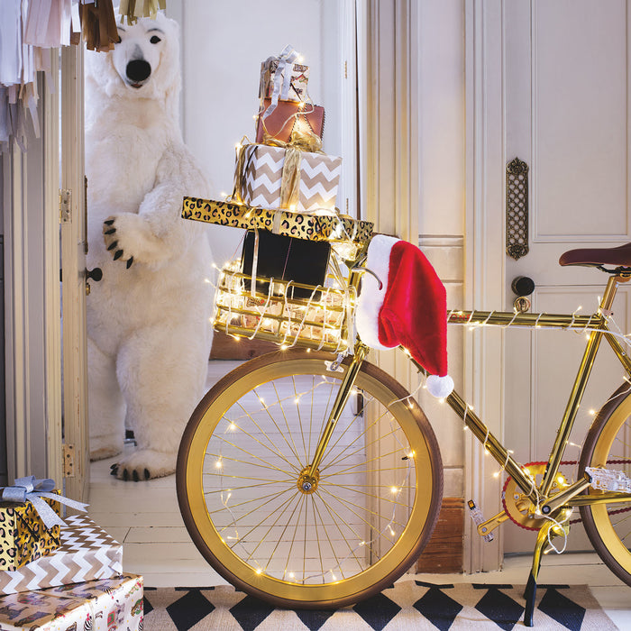 200 Warm White Led Fairy Lights On Clear Cable