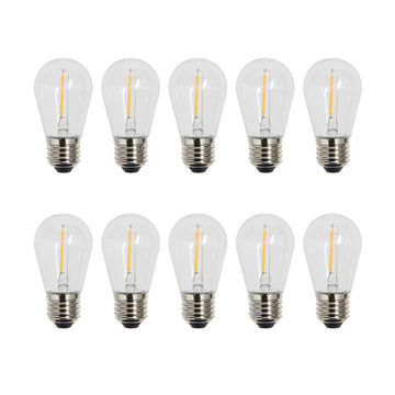 10 Warm White Light Bulbs for Ultimate Connect Festoon Lights