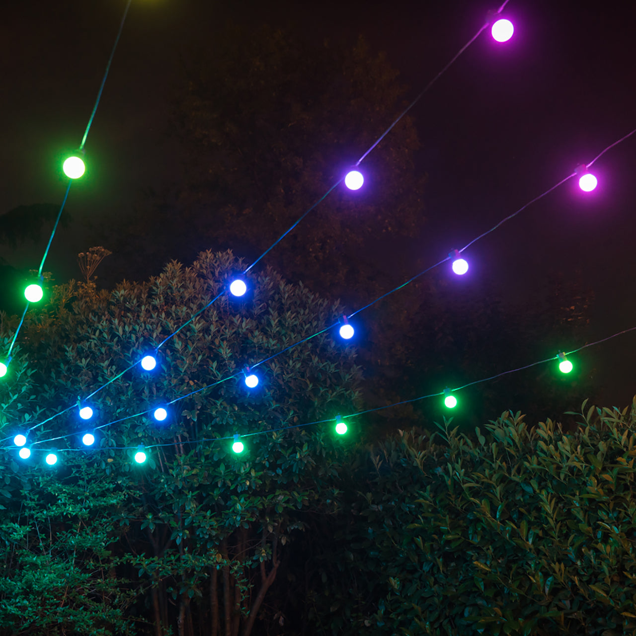 20m 40 LED Twinkly Smart App Controlled Festoon Lights Multi Coloured