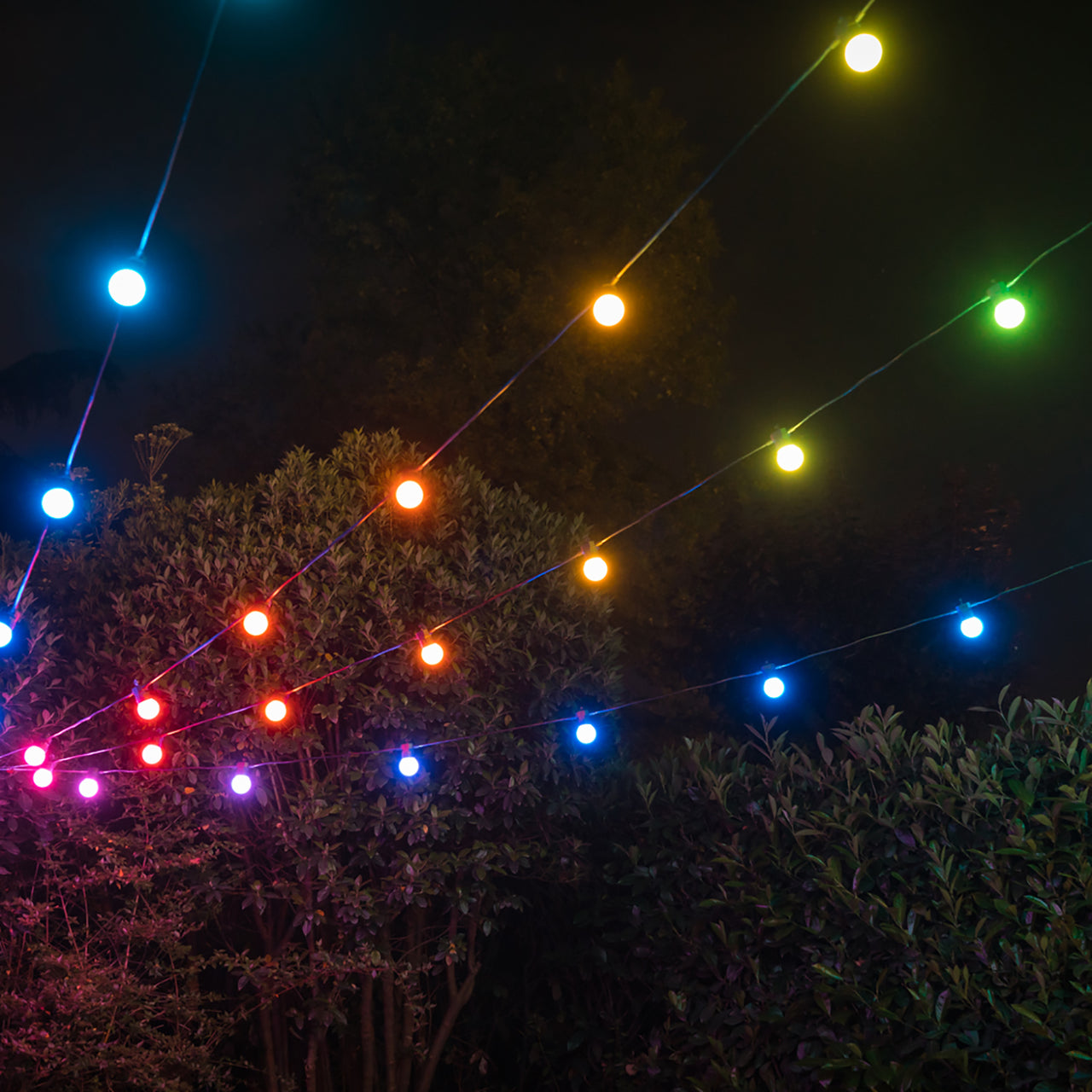 20m 40 LED Twinkly Smart App Controlled Festoon Lights Multi Coloured