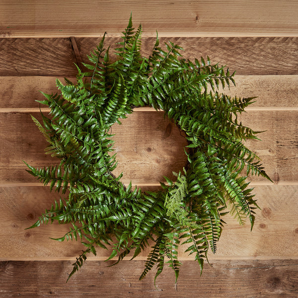 50cm Fern Spring Wreath Micro Light Bundle