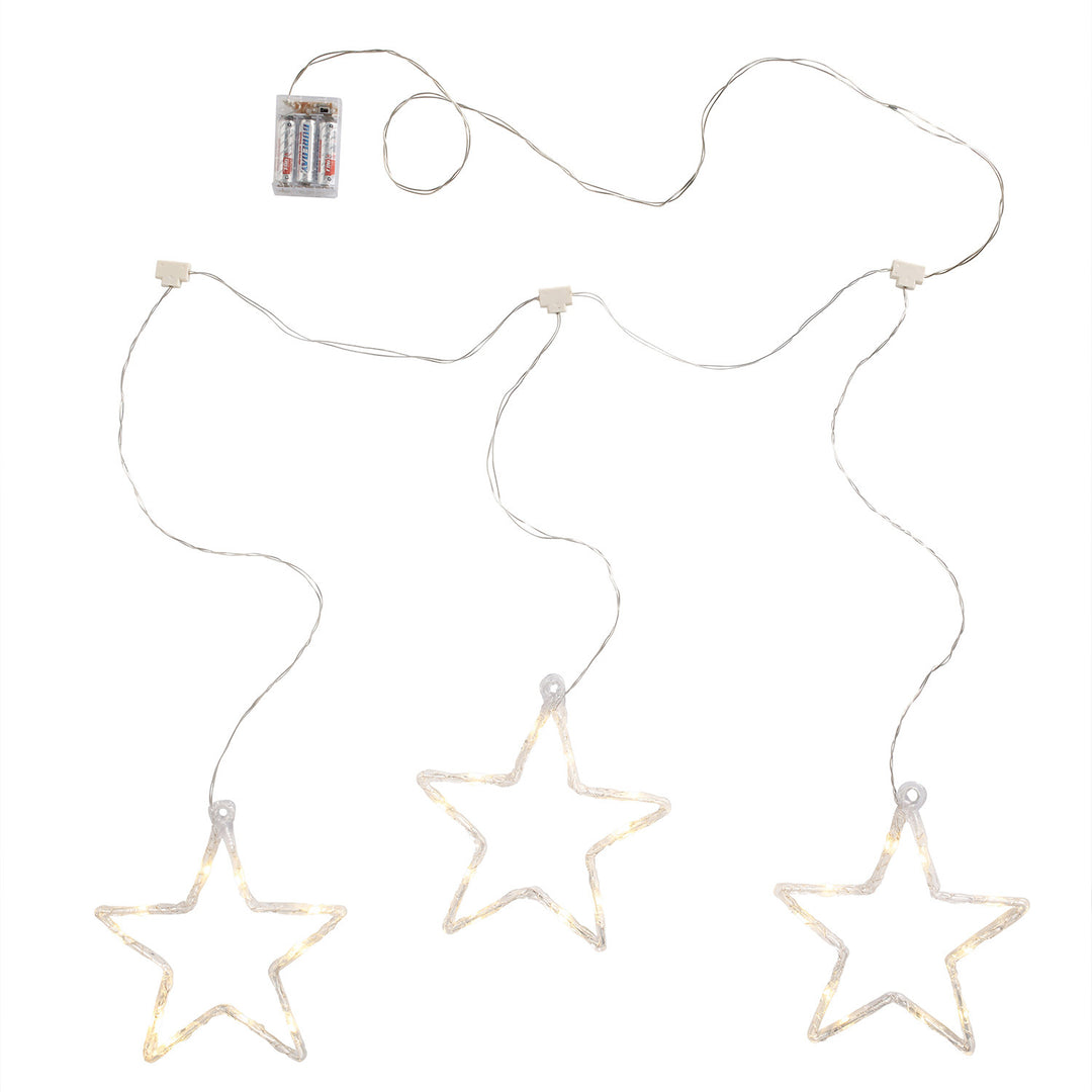 Malmo Battery LED Window Star Lights Lights4fun.co.uk