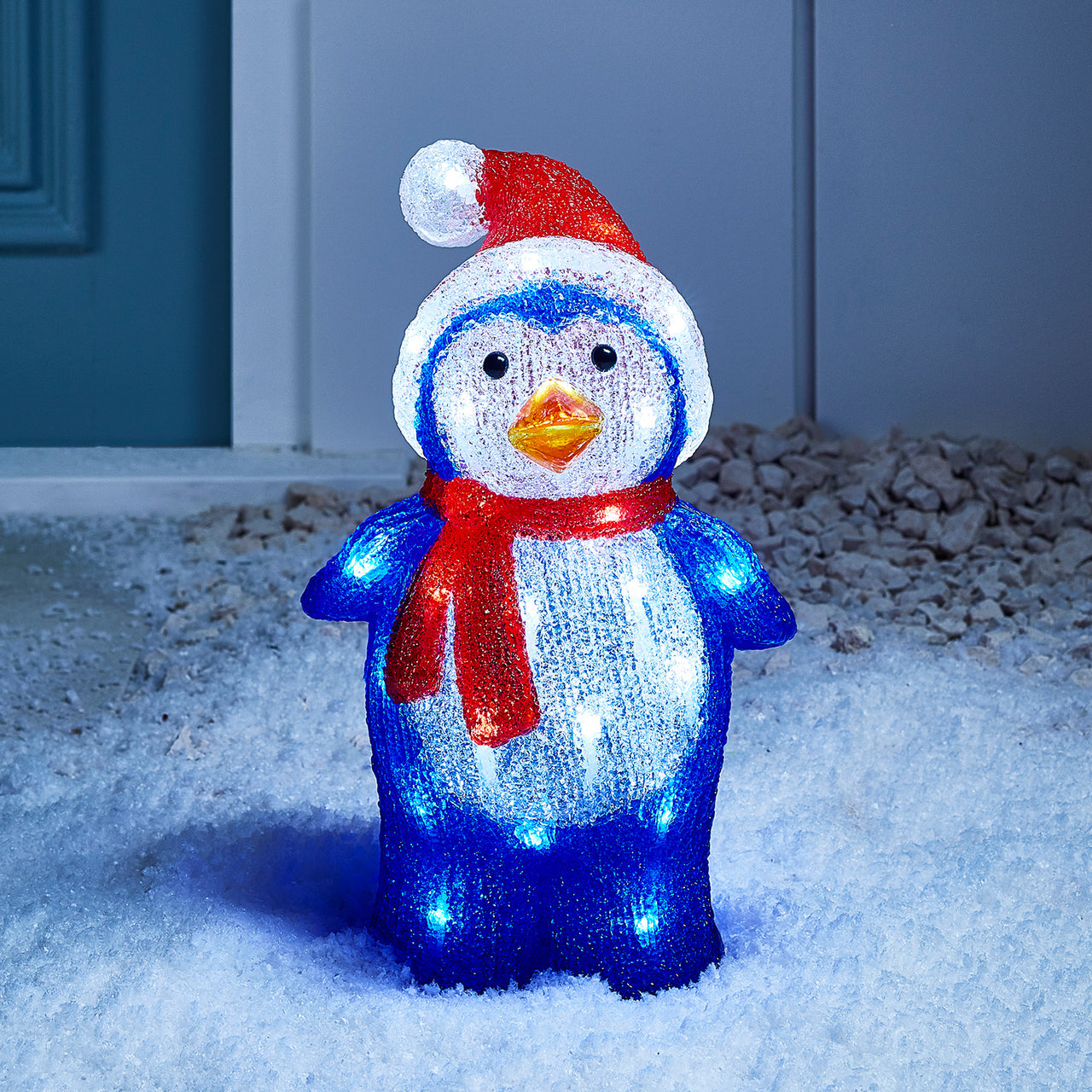 Outdoor Acrylic Penguin Christmas Figure