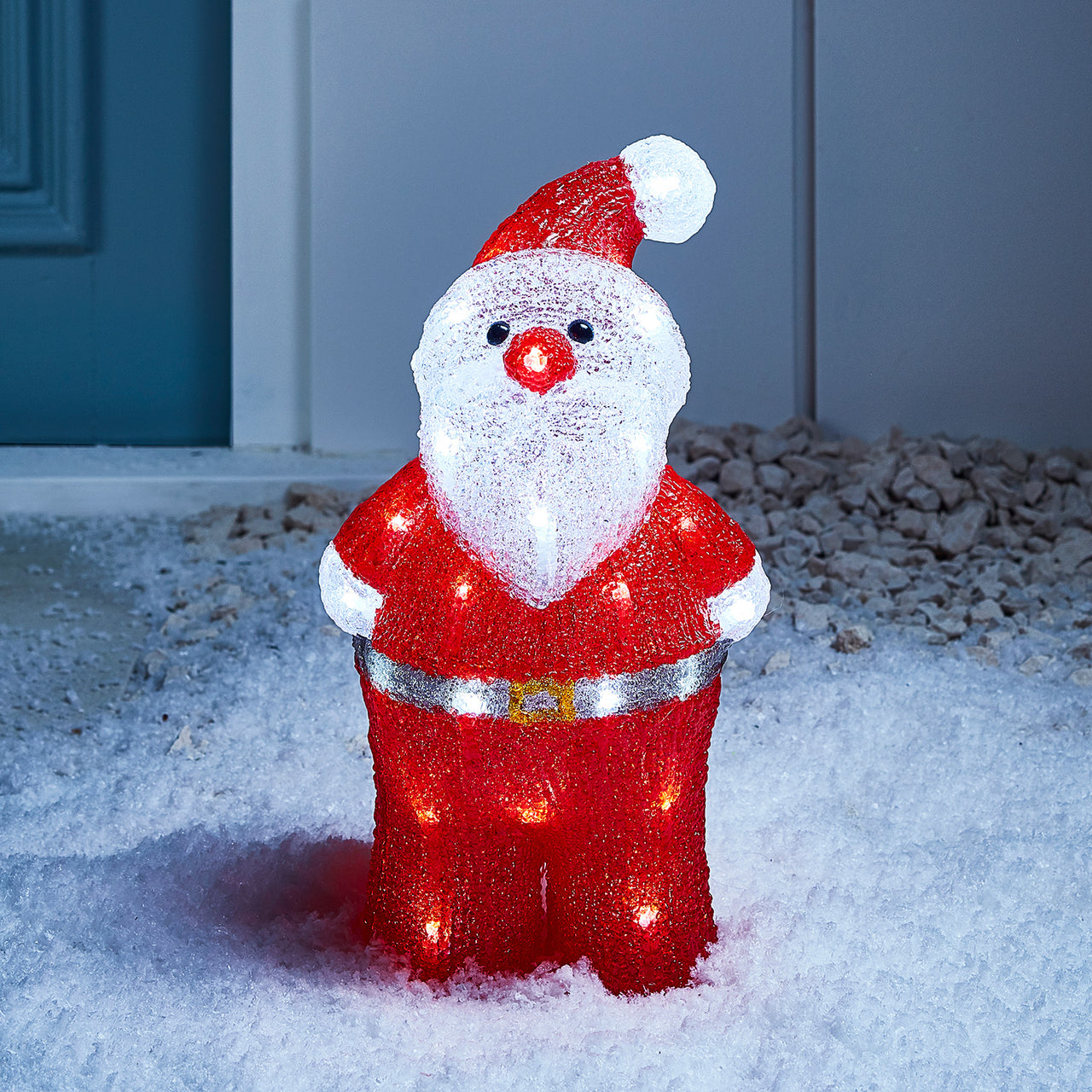 Outdoor Acrylic Santa Christmas Figure