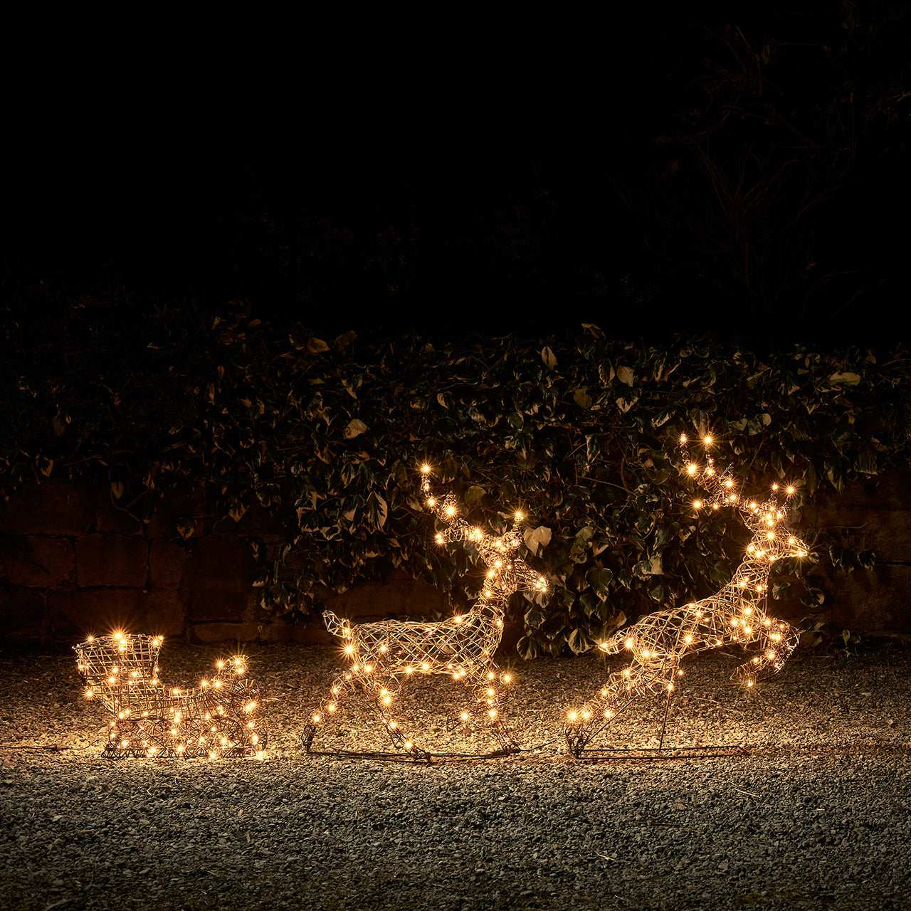 Studley Light Up Reindeer & Sleigh 24v
